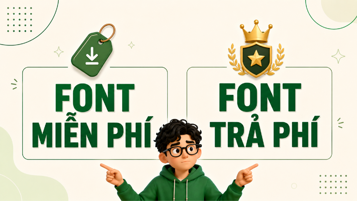 Font chữ miễn phí và font trả phí khác nhau thế nào? Nên chọn loại nào?
